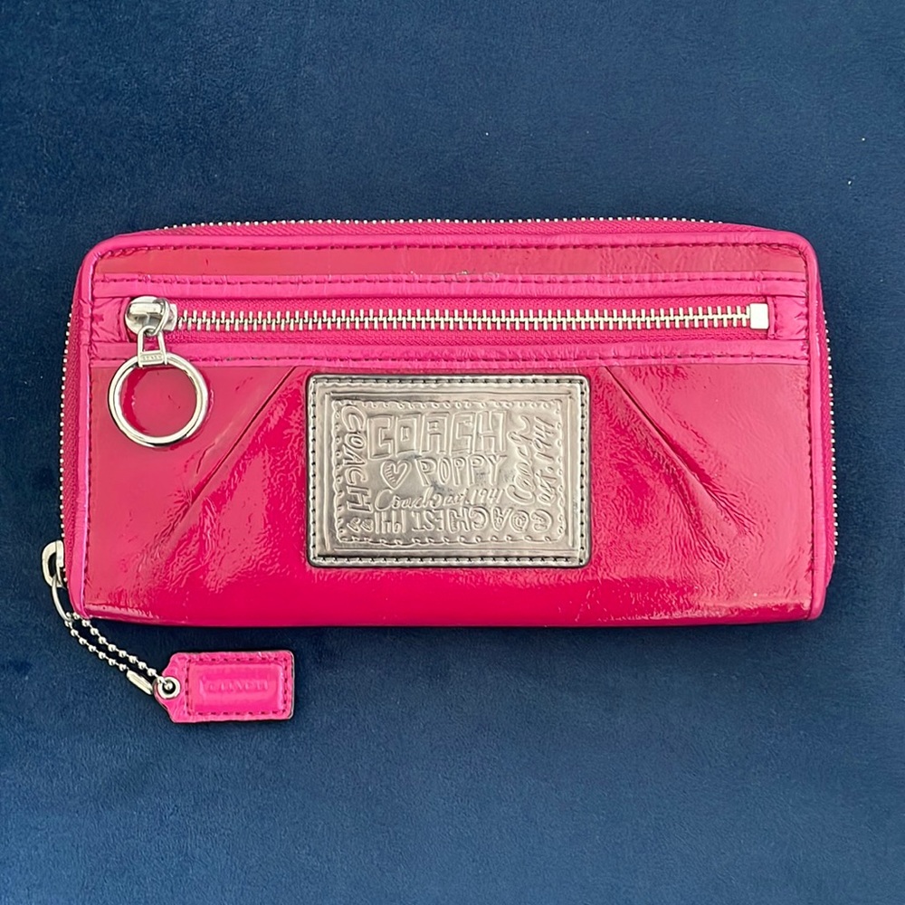 Coach poppy pink wallet
